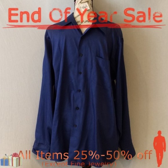 Geoffrey Beene Other - Dark Blue Men’s Dress Shirt